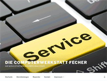 Tablet Screenshot of computerwerkstatt-fecher.de